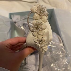 NEVER WORN Bella Belle Gardenia Wedding Shoe 8/38